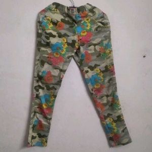 Floral Camo Skinny Pants for kids