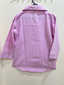 Pink Button-Up Shirt