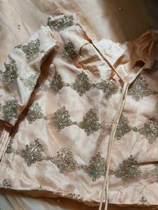 peach lehenga