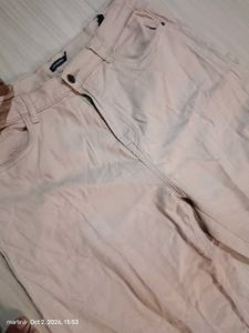 Khaki Baggy Fit Pants