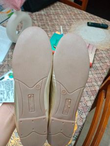 Bata Gold Ballerina Flats