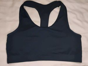 Black Sports Bra Non Padded