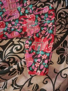 Vibrant Elephant Print shirt kurthi