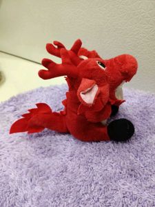 Adorable Red Dragon Plush Toy