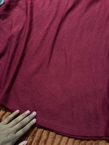 A line knee length Skirt