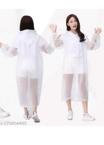 Stylish White Raincoat