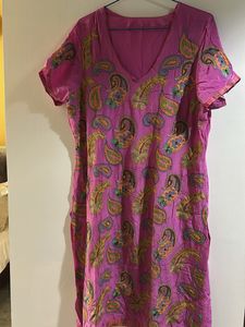 Vibrant Paisley Print Kurta with churidar