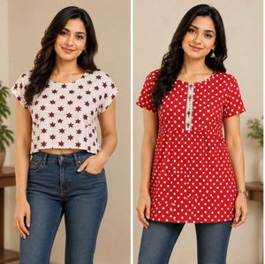 Pre-loved combo of 2 women's tops.
