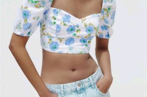 Zara Floral Crop Top