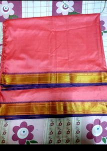 Elegant Pink Silk Saree