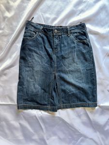 Classic Blue Denim Skirt
