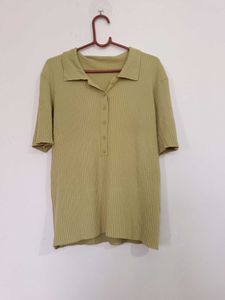 Ribbed Polo Shirt