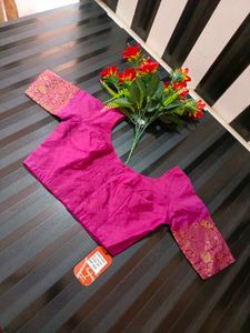 Pink Blouse with Gold Detail💜
