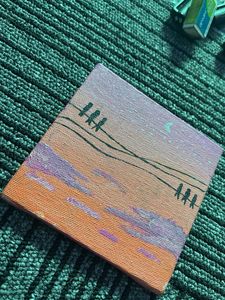Birds on a Wire Painting