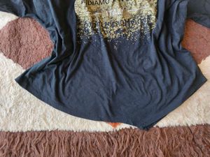✈️🇮🇹 Betty Basics Black Graphic Print T-Shirt