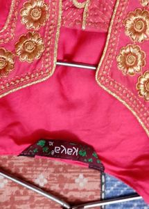 Vibrant Pink Embroidered Kurta