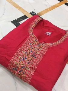 Vibrant Embroidered Kurta