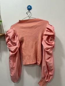 nude shade cute top
