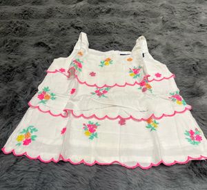 Floral Embroidered Sleeveless Top