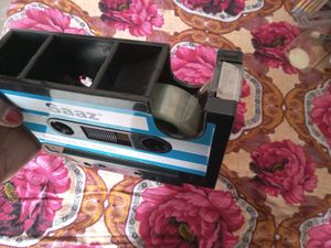 Retro Cassette Tape Desk Organizer with pen holder