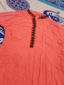 Kurta with Brown Embroidery