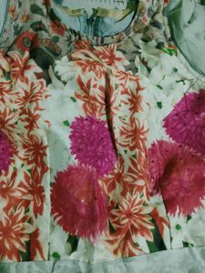 Elegant Floral Print Gown