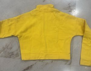 yellow zip sweatshirt