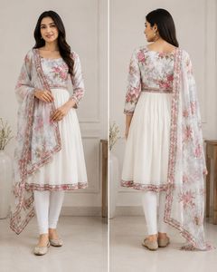 White Kurta Set