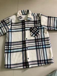 Zudio New Plaid Fleece Shirt Jacket