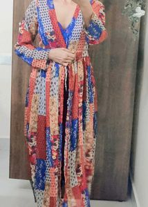 Boho Patchwork Maxi Dress