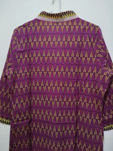 Multicolor Leaf Print Kurta