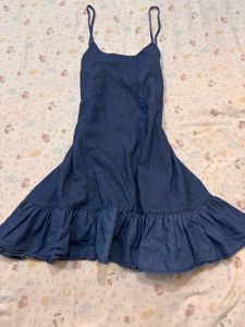 Denim Ruffle Sundress