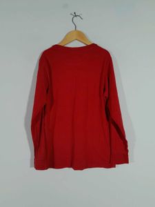 Red Printed T-Shirt For Boy's