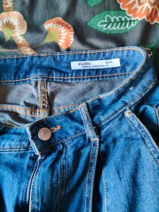 Wide Leg Denim Pants