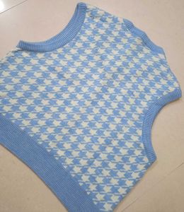 argyle sweater vest(light blue)