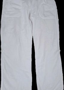 H&amp;M White linen Pants