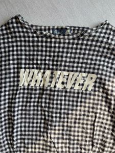 People - Trendy Gingham "Whatever" Top