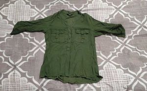Olive Green Shirt top &amp; tshirt COMBO