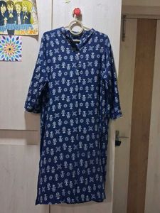 Blue Printed Kurta