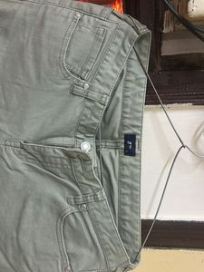 Women's Sage Green Slim Fit Pants