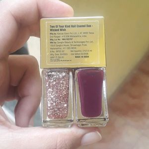 MyGlamm Two Of Your Kind Nail Enamel Duo Glitter C