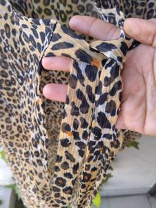 Leopard Print Kimono Cover-Up