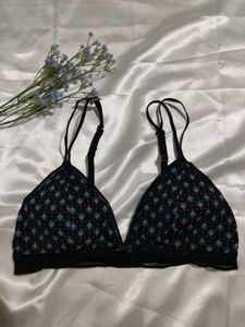 Patterned Triangle Bralette