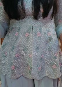Elegant Pastel peblum Set with Dupatta