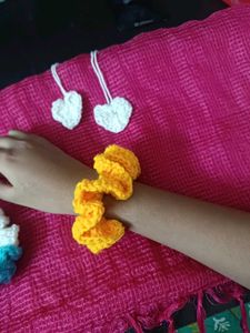 Hand Made Crochet Scrunchie
