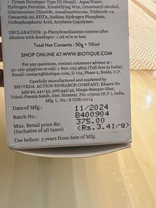 Biotique Herbcolor - Darkest Brown ( New )