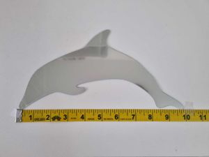 Dolphin &amp; Moon Mirror Wall Decals