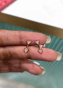 Arrow Heart Stud Earrings
