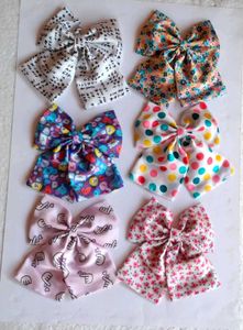 Cute Bow Hair Clips - Set of 6