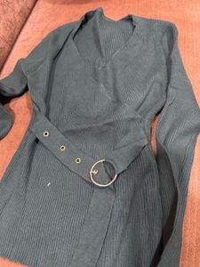 Olive Green colour top